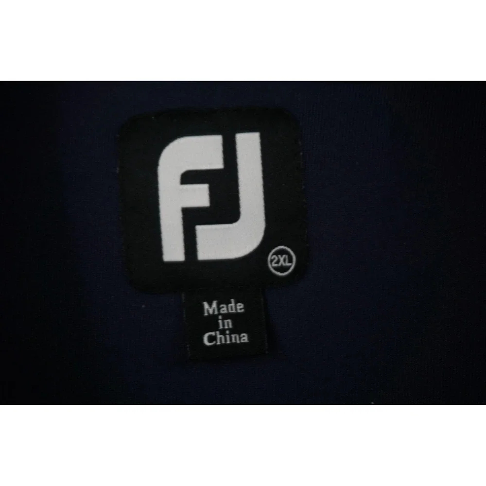 FootJoy FJ Pullover Mens 2XL Navy Blue Quarter Zip Golf Ironwood Country Club - Picture 2 of 5